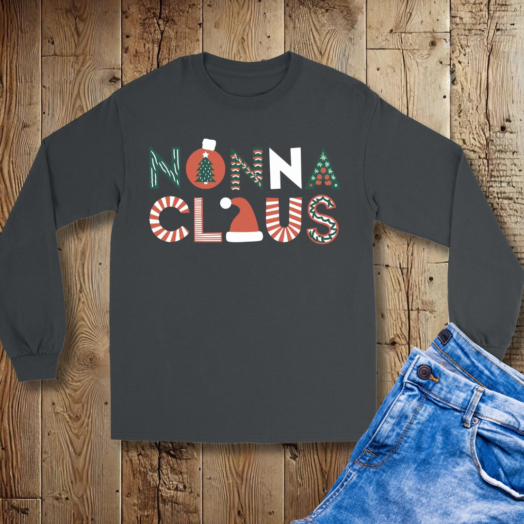 Nonna Claus Italian Christmas Unisex Long Sleeve Tee
