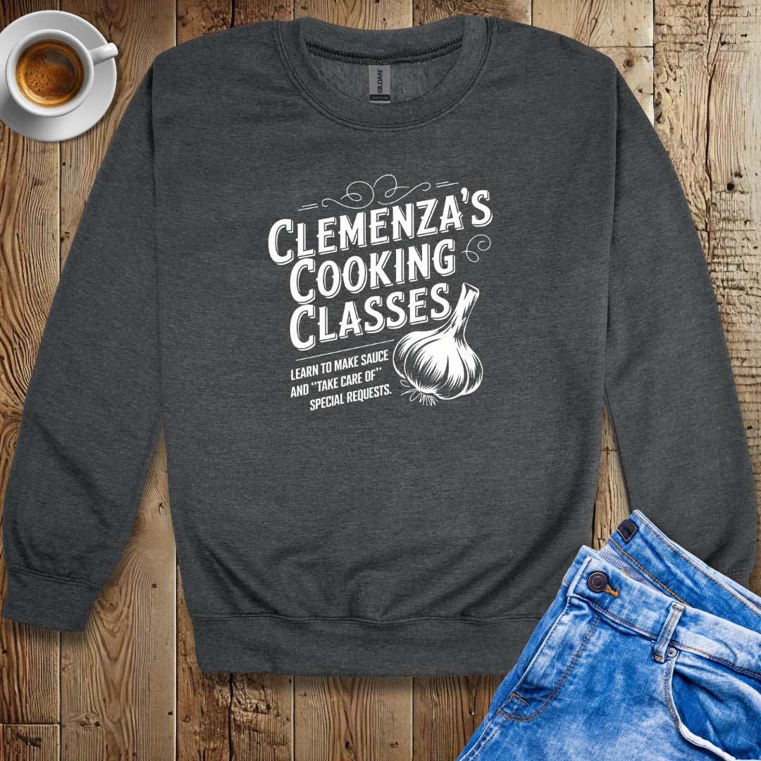 Clemenza's Cooking Classes Godfather Parody Sweatshirt