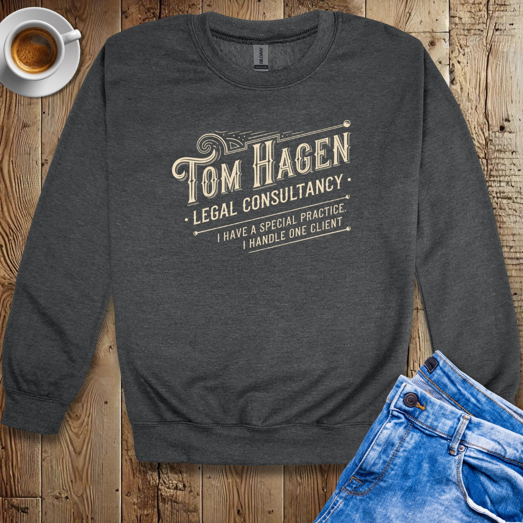Tom Hagen Legal Consultancy Godfather Parody Sweatshirt
