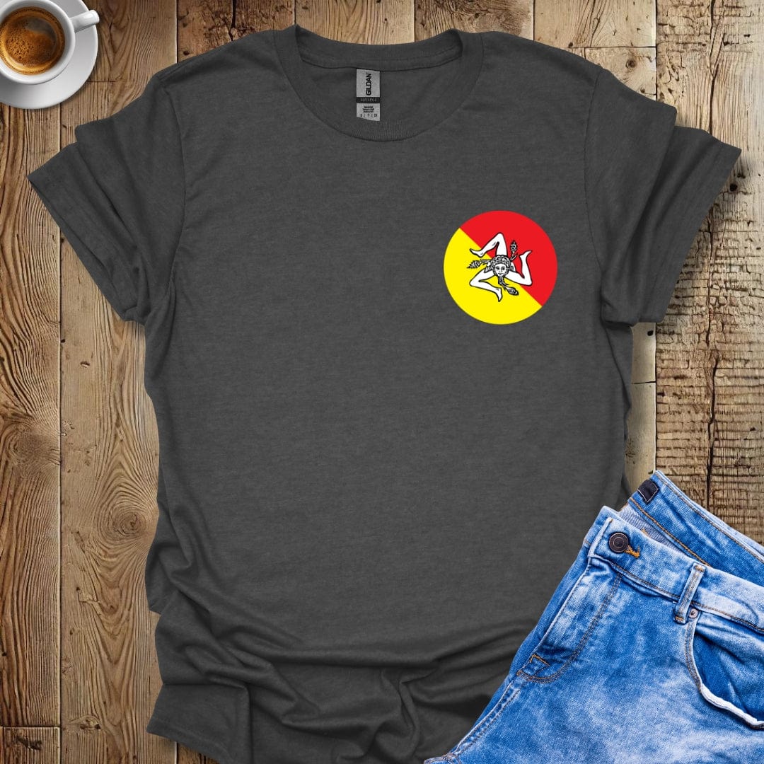 Sicilian Colors with Trinacria Italian Pride T-shirt