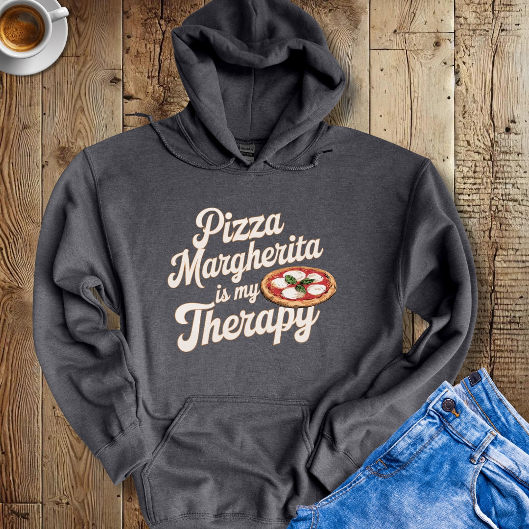 Pizza Margherita Is My Therapy Hoodie Sweatshirt