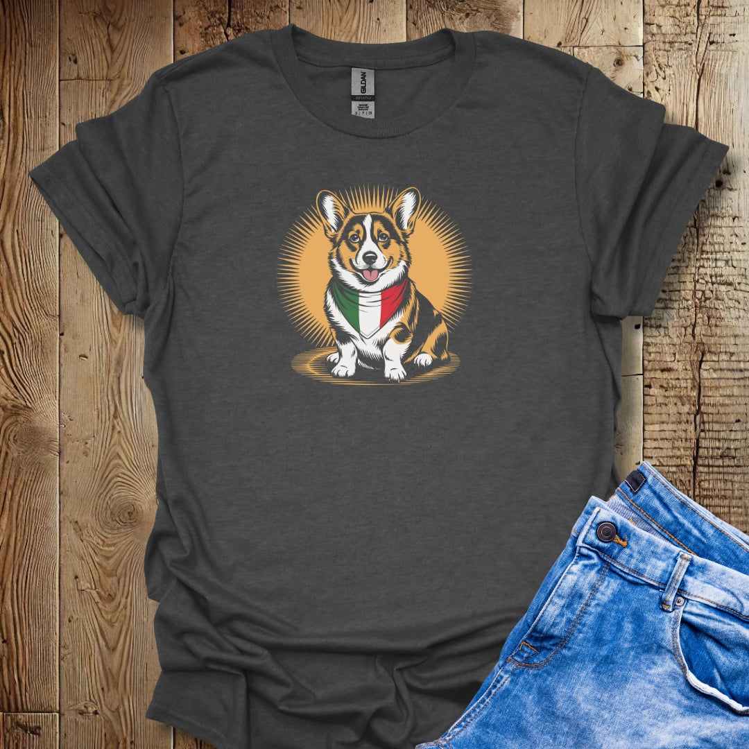 Corgi Italian Flag Bandana Unisex T-shirt