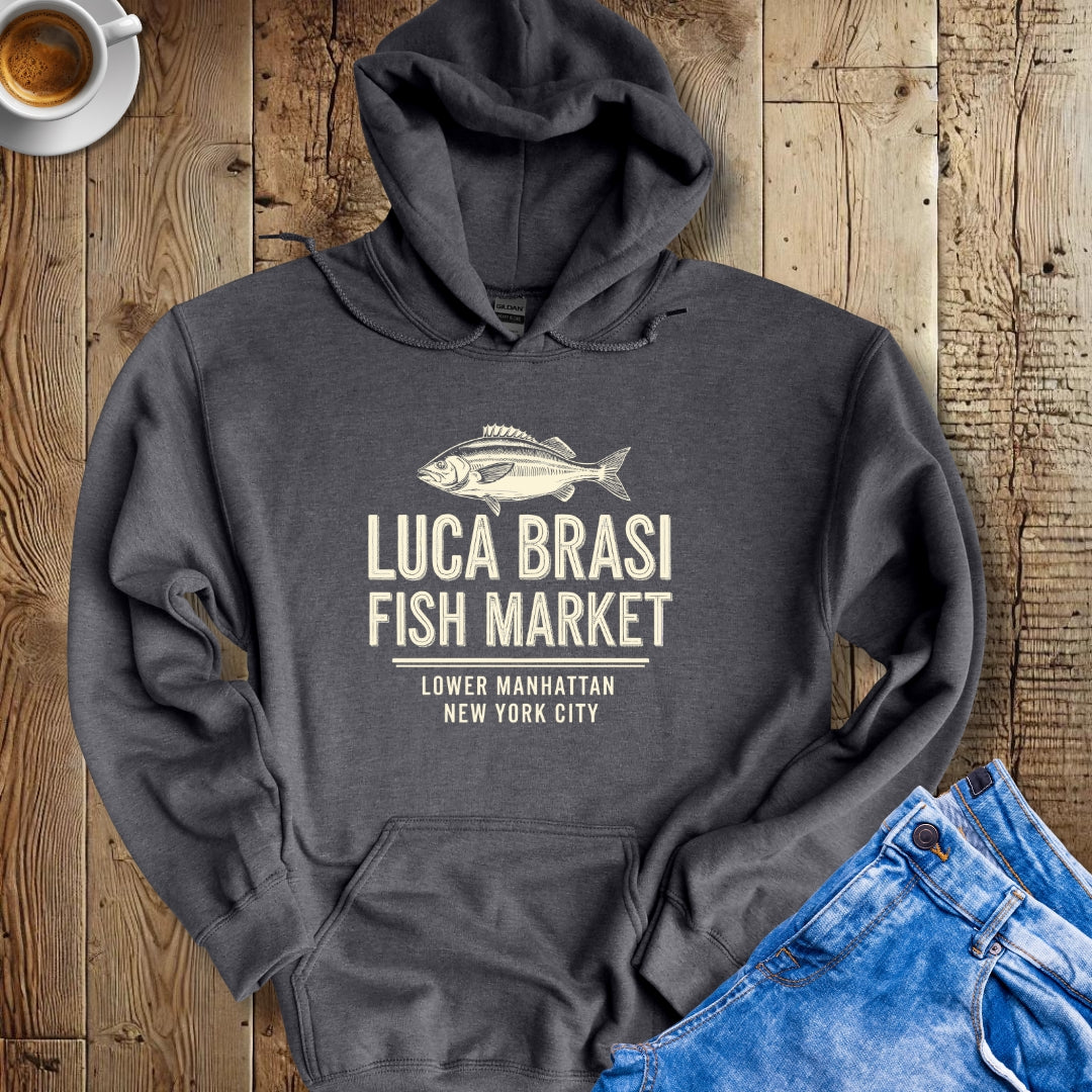 Luca Brasi Fish Market Godfather Parody Hoodie Sweatshirt