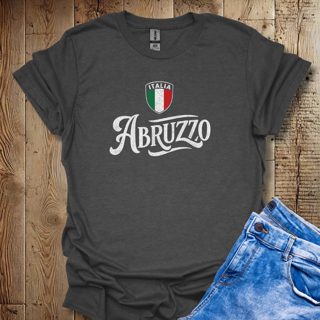 Abruzzo Italia Flag T-shirt