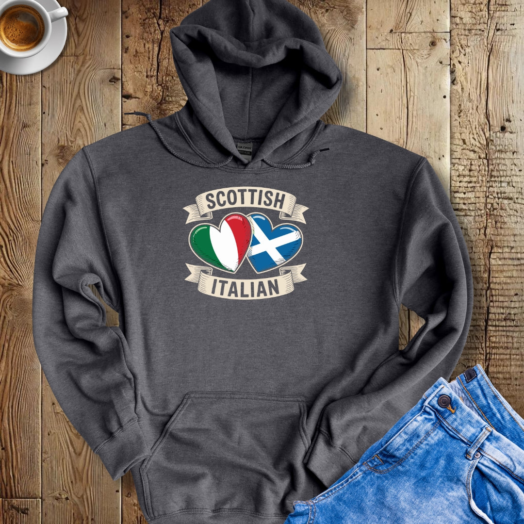 Half Scottish Half Italian Hoodie Sweatshirt