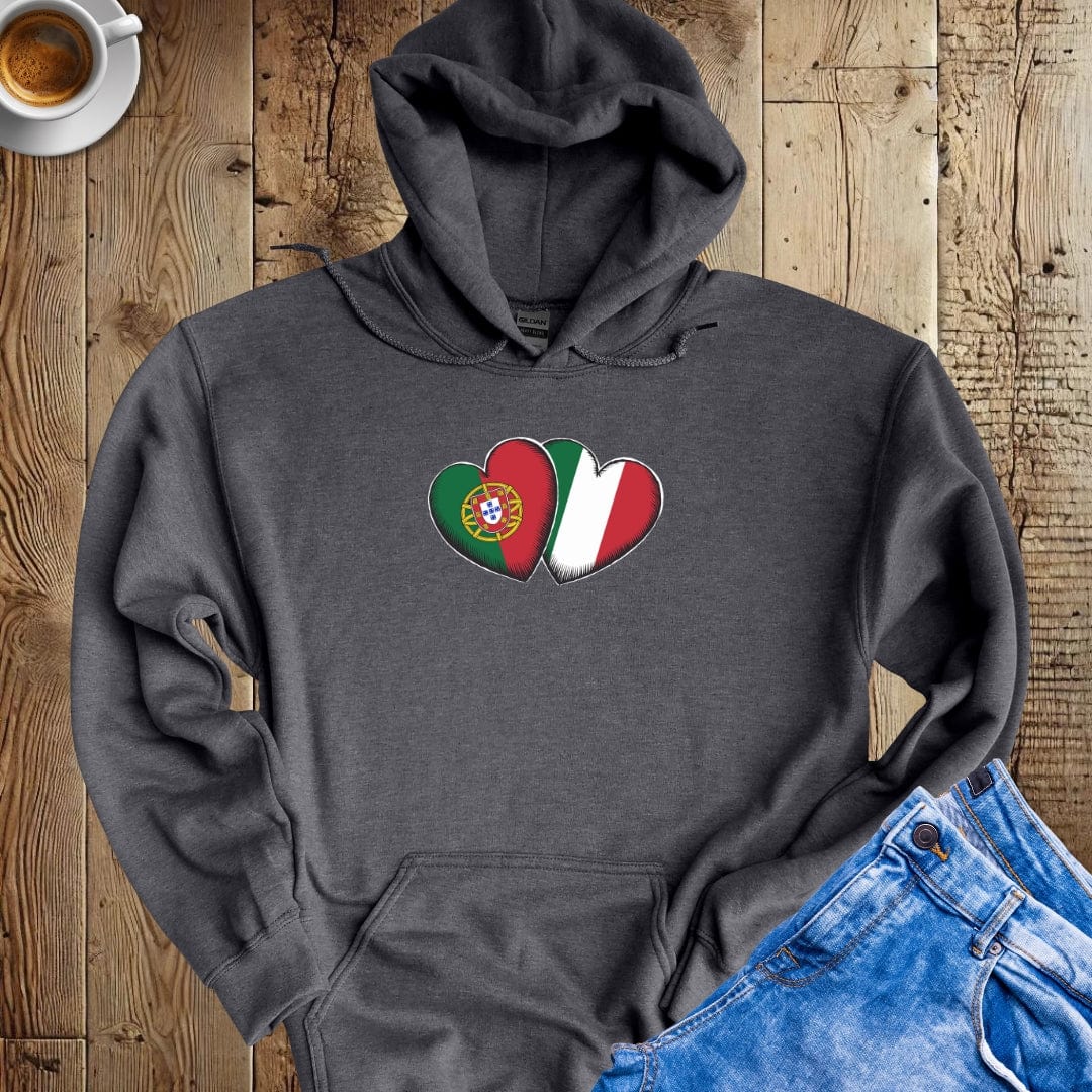 Half Portuguese Italian Hoodie Sweatshirt