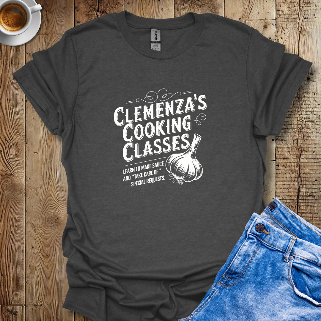 Clemenza's Cooking Classes Godfather Parody T-shirt