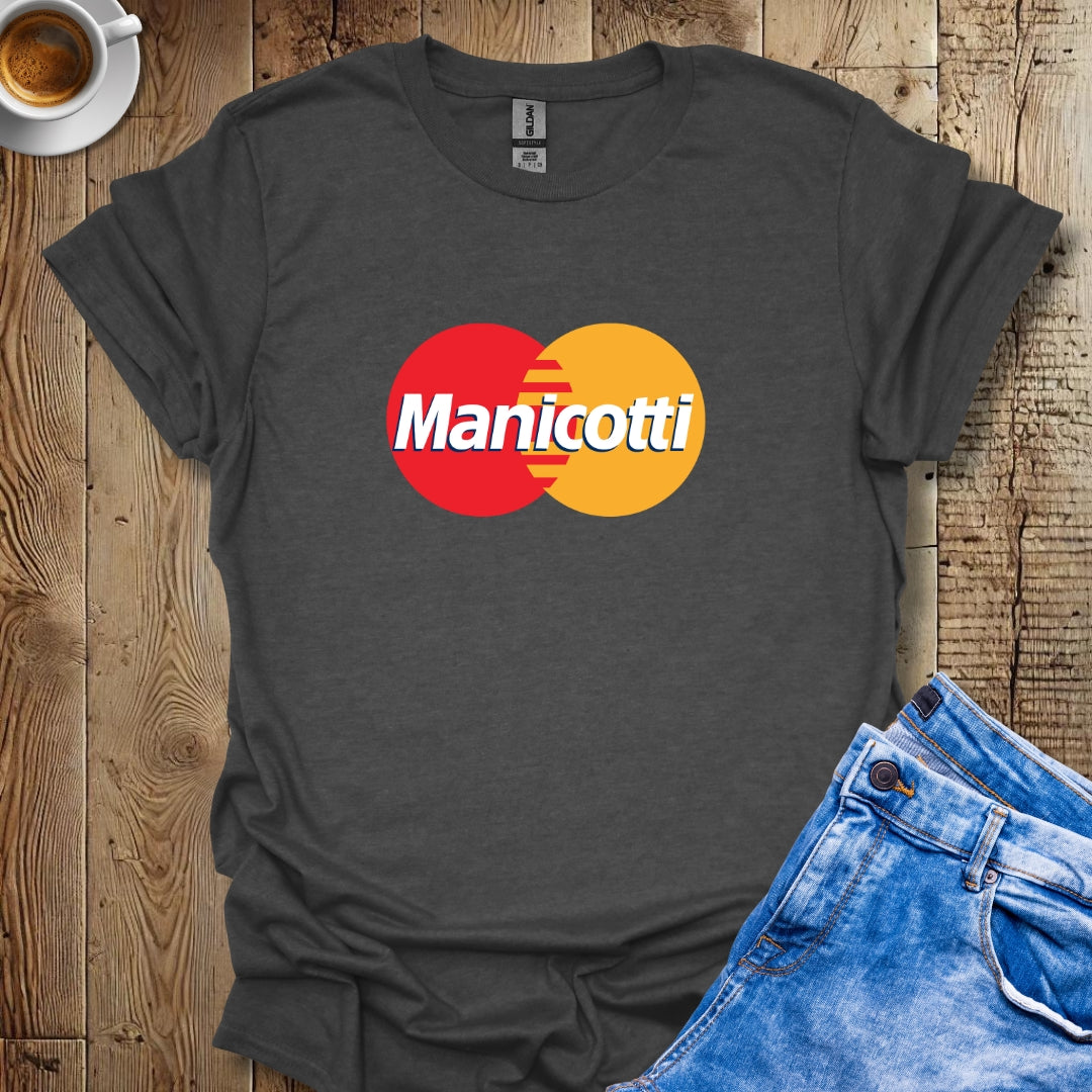 Manicotti Master Card Logo T-Shirt