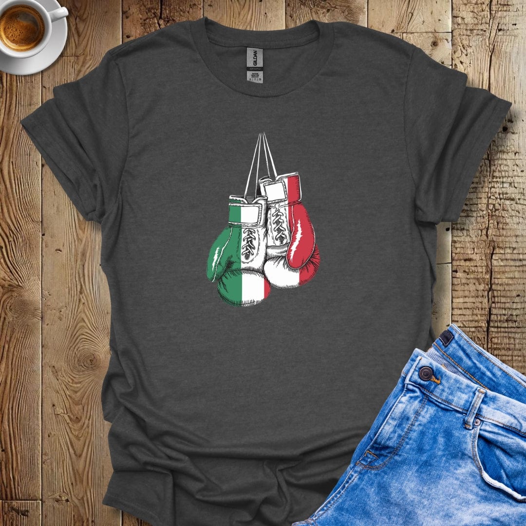 Italian Boxing Gloves Flag T-shirt