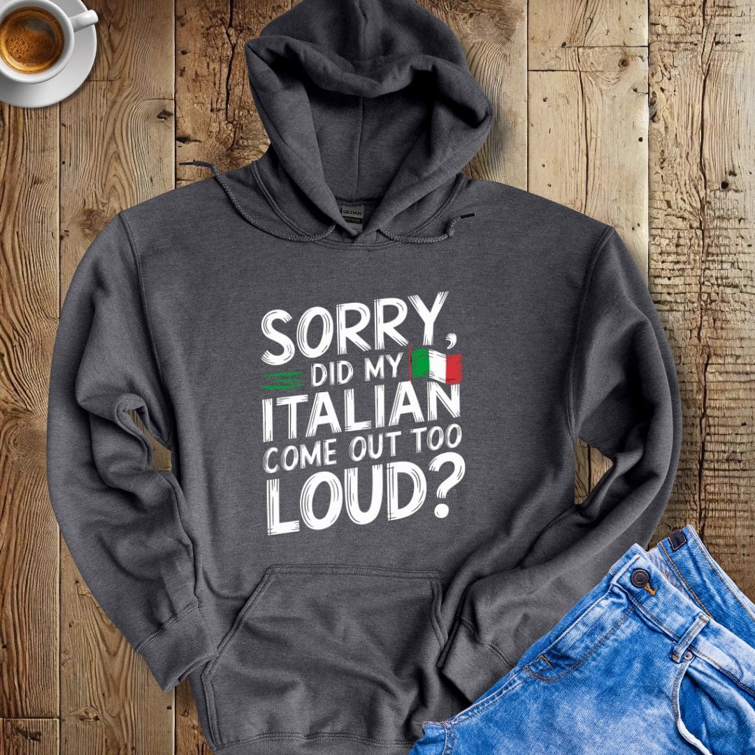 Sorry Did My Italian Come Out Too Loud Hoodie Sweatshirt