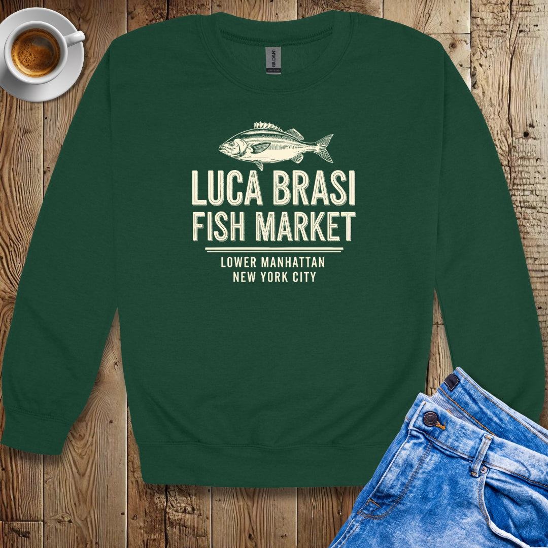 Luca Brasi Fish Market Godfather Parody Sweatshirt