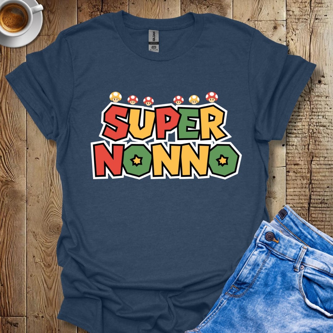 Video Game Style Super Nonno Italian Pride T-shirt