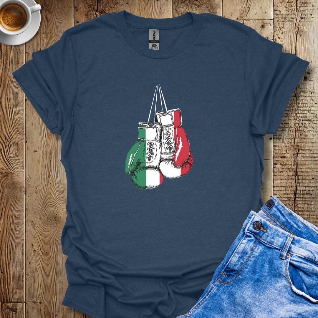 Italian Boxing Gloves Flag T-shirt