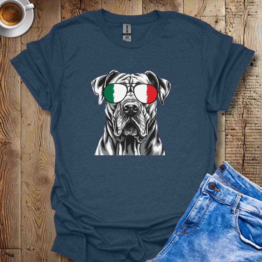 Cane Corso Italian Flag Sunglasses T-shirt