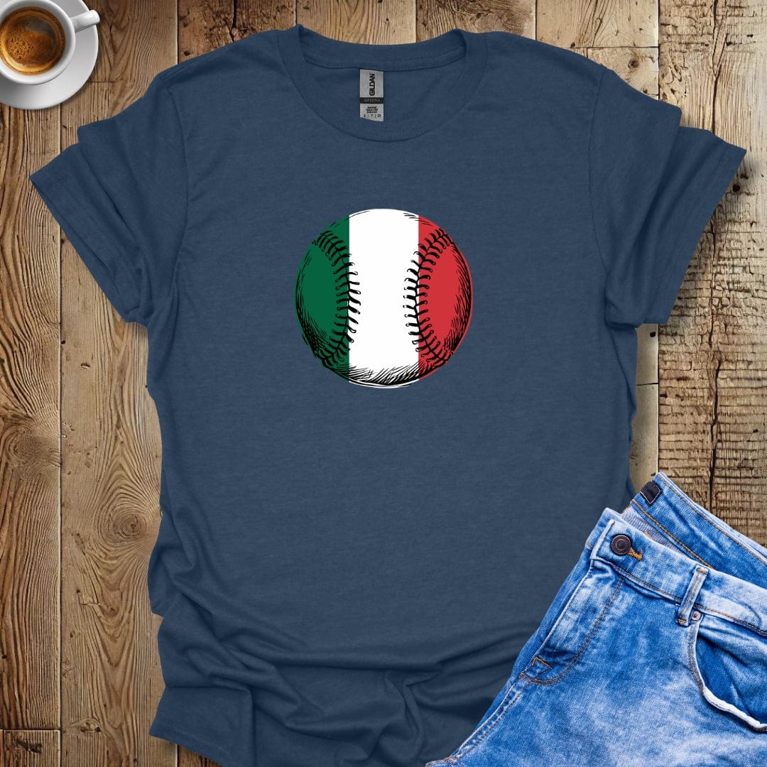 Italian Flag Baseball T-shirt