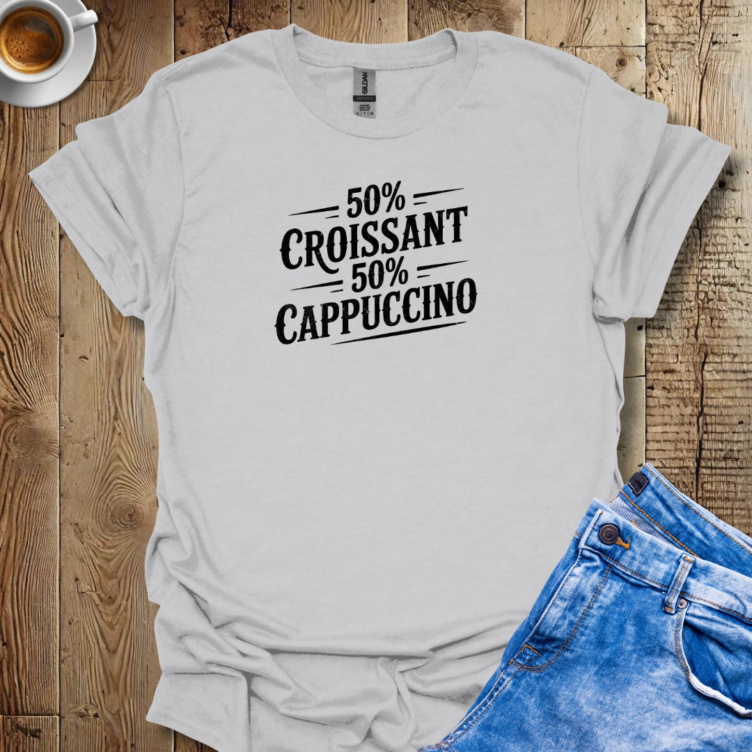 50% Croissant 50% Cappuccino Half French Italian Negroni Time