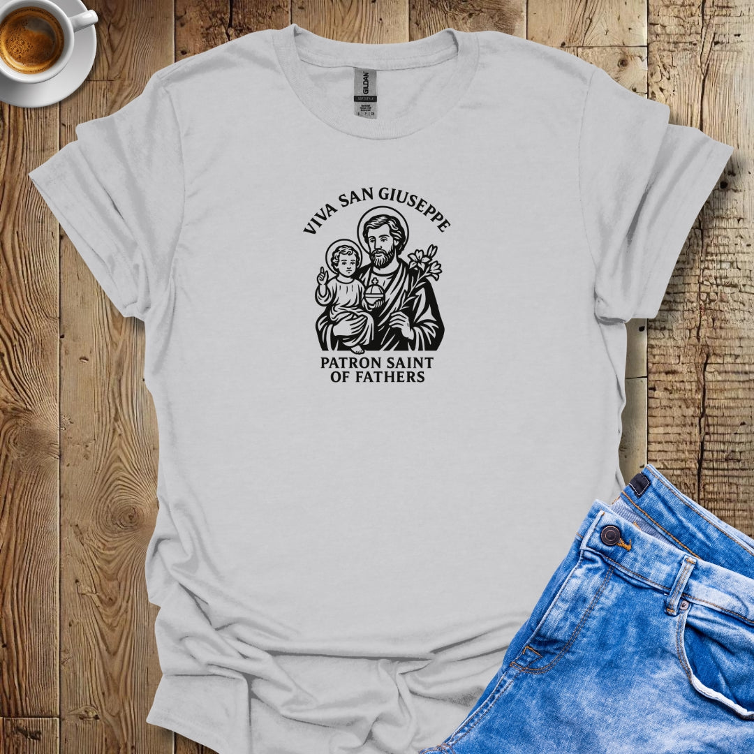 Viva San Giuseppe St Joseph Father's Day T-shirt