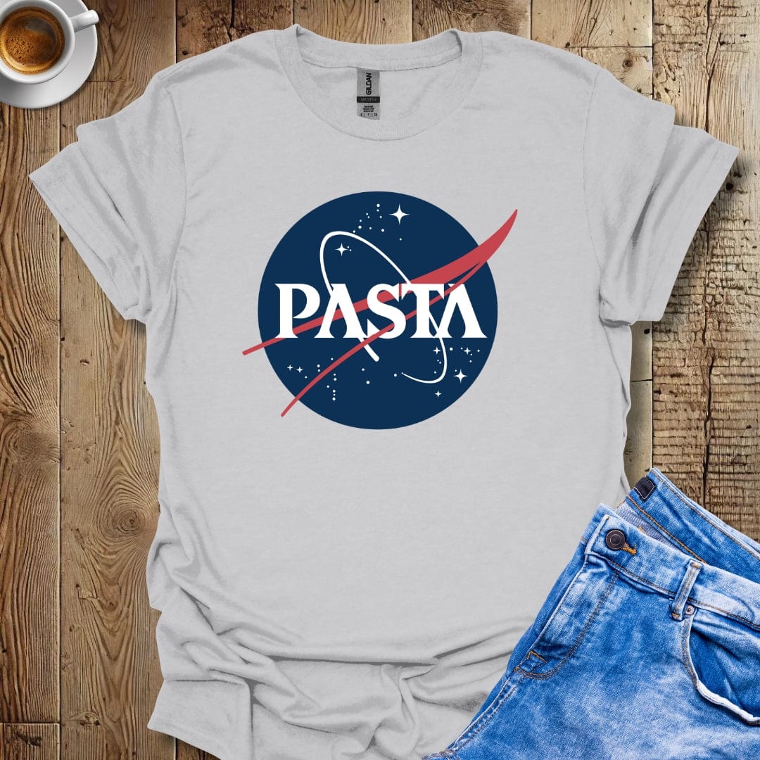 Pasta Nasa Logo Parody T-shirt