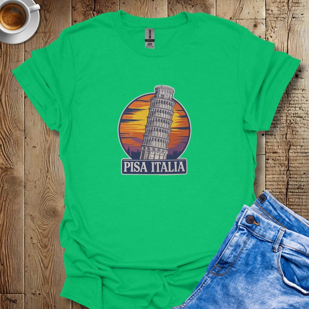 Pisa Italia Retro Sunset Italy Lover T-shirt