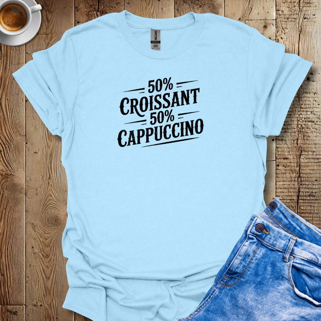 50% Croissant 50% Cappuccino Half French Italian Negroni Time