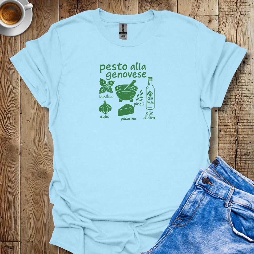 Pesto alla Genovese Ingredients T-shirt