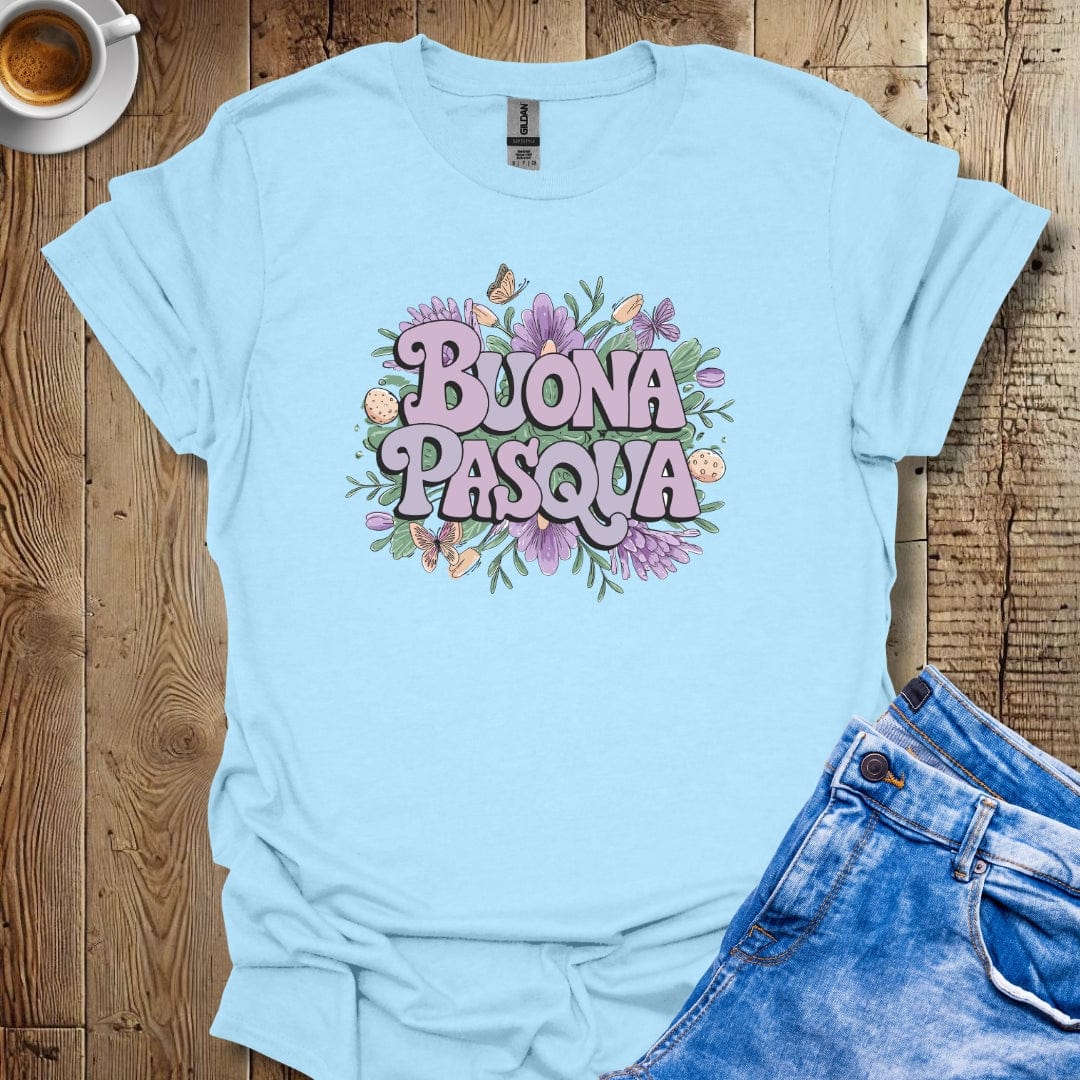 Buona Pasqua Italian Easter Flowers T-shirt