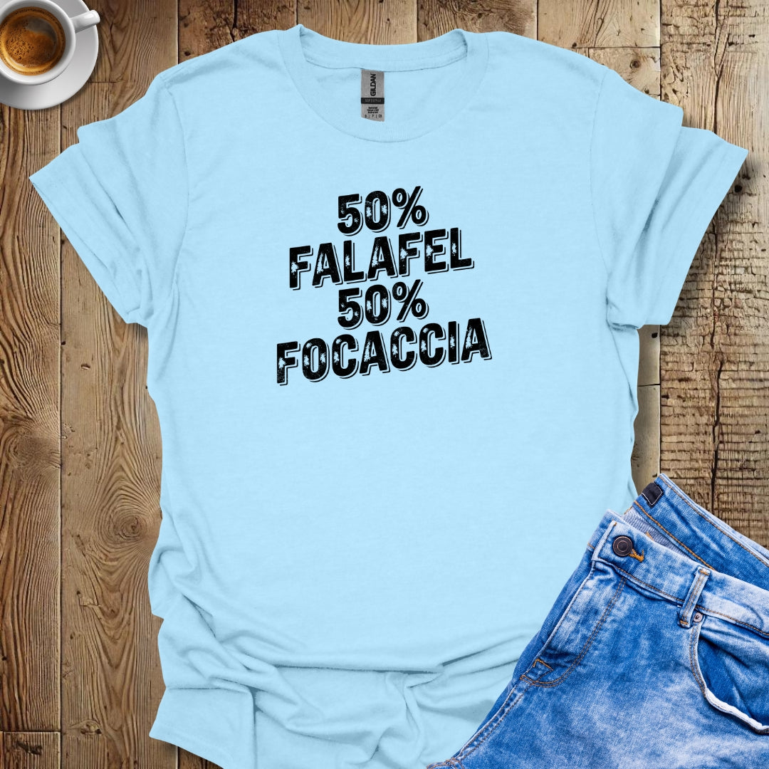 50% Falafel 50% Focaccia Half Lebanese Italian Negroni Time