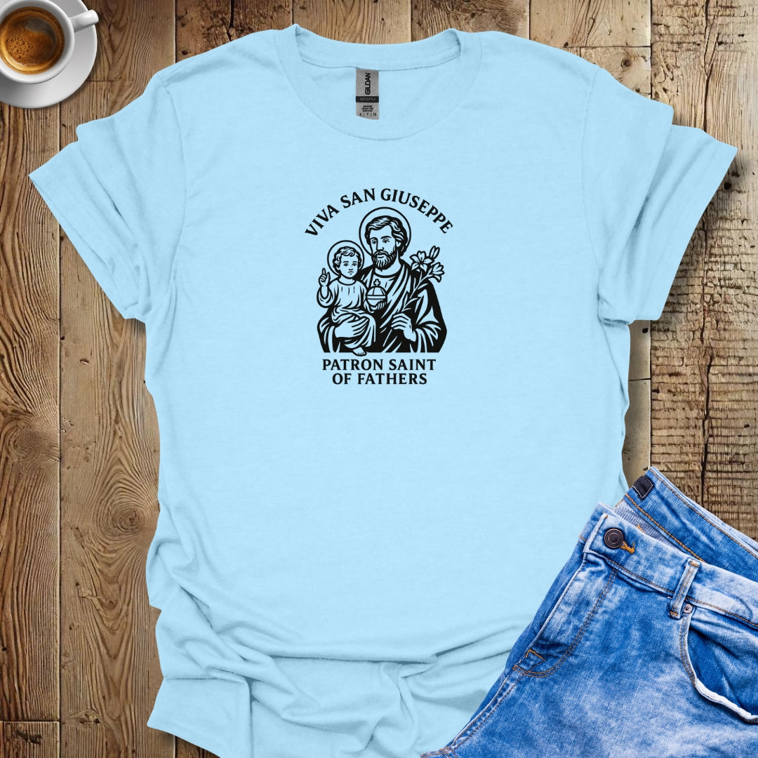 Viva San Giuseppe St Joseph Father's Day T-shirt