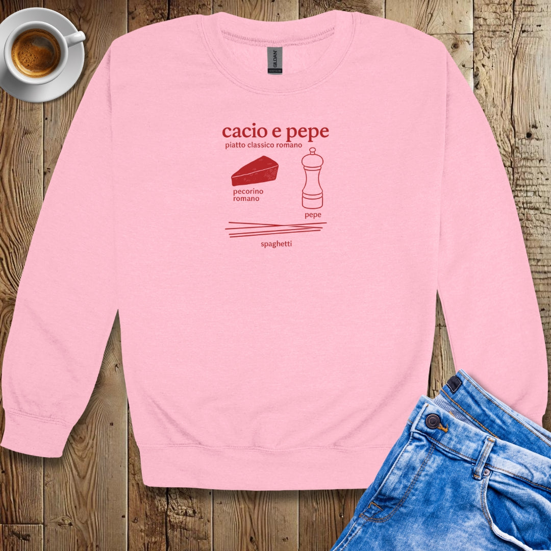 Cacio e Pepe Ingredients Sweatshirt