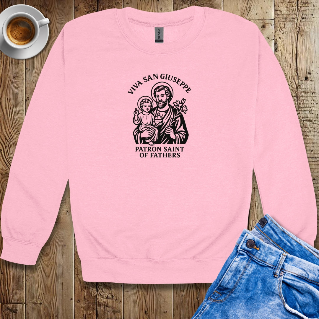 Viva San Giuseppe St Joseph Father's Day Sweatshirt