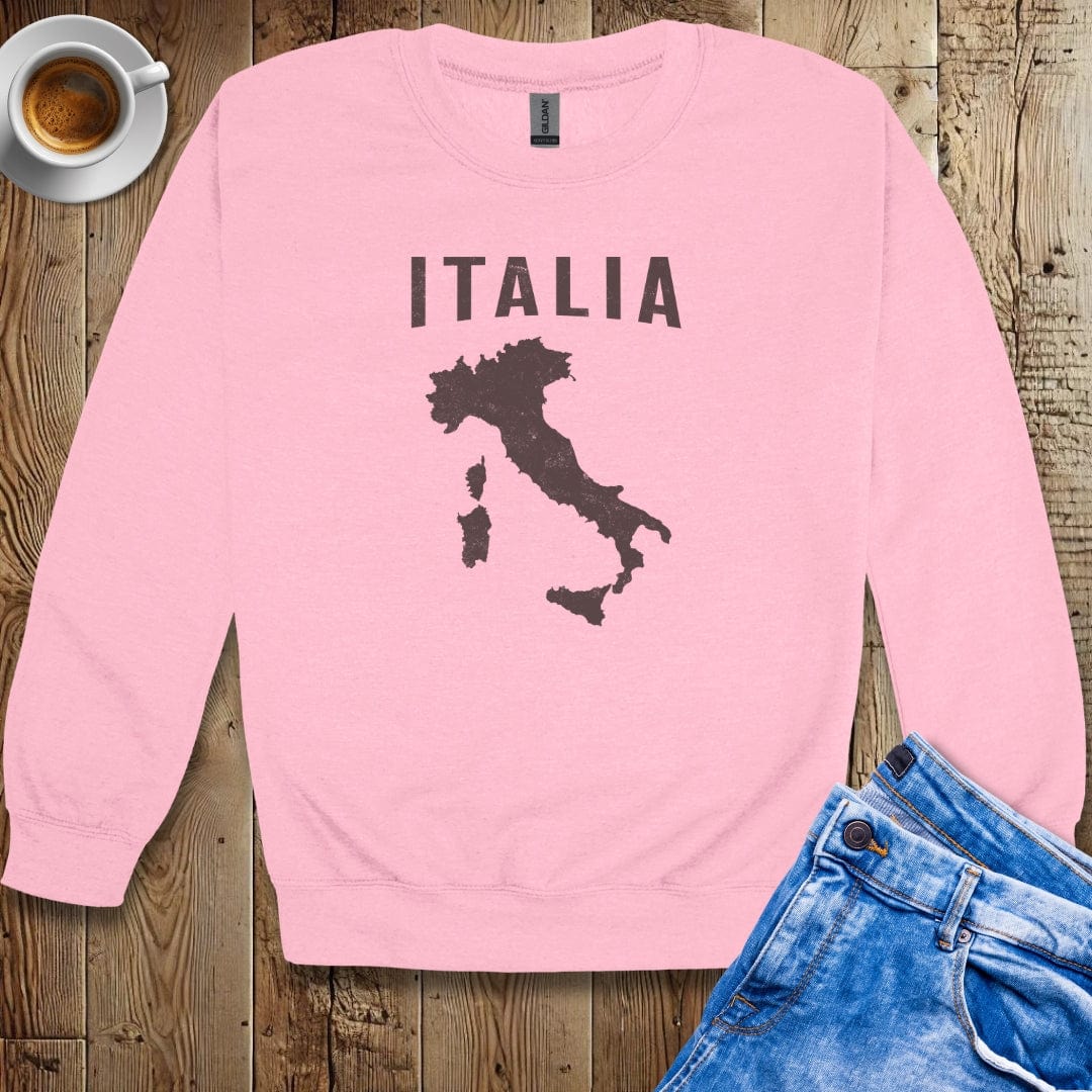 Distressed Style Italian Map Sweatshirt