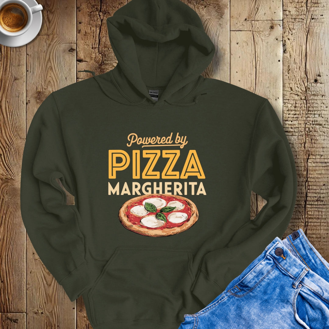 Powered by Pizza Margherita Hoodie Sweatshirt