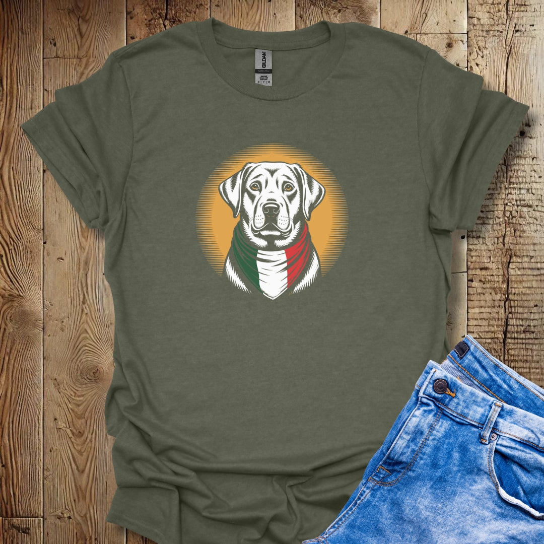 Labrador Italian Flag Bandana Unisex T-shirt