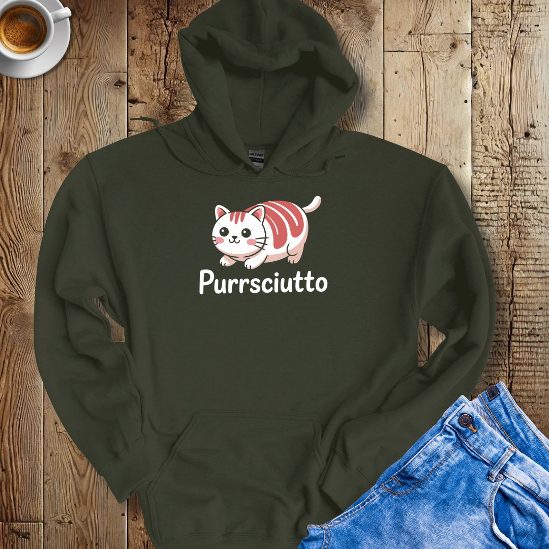 Purrsciutto Cat Hoodie Sweatshirt
