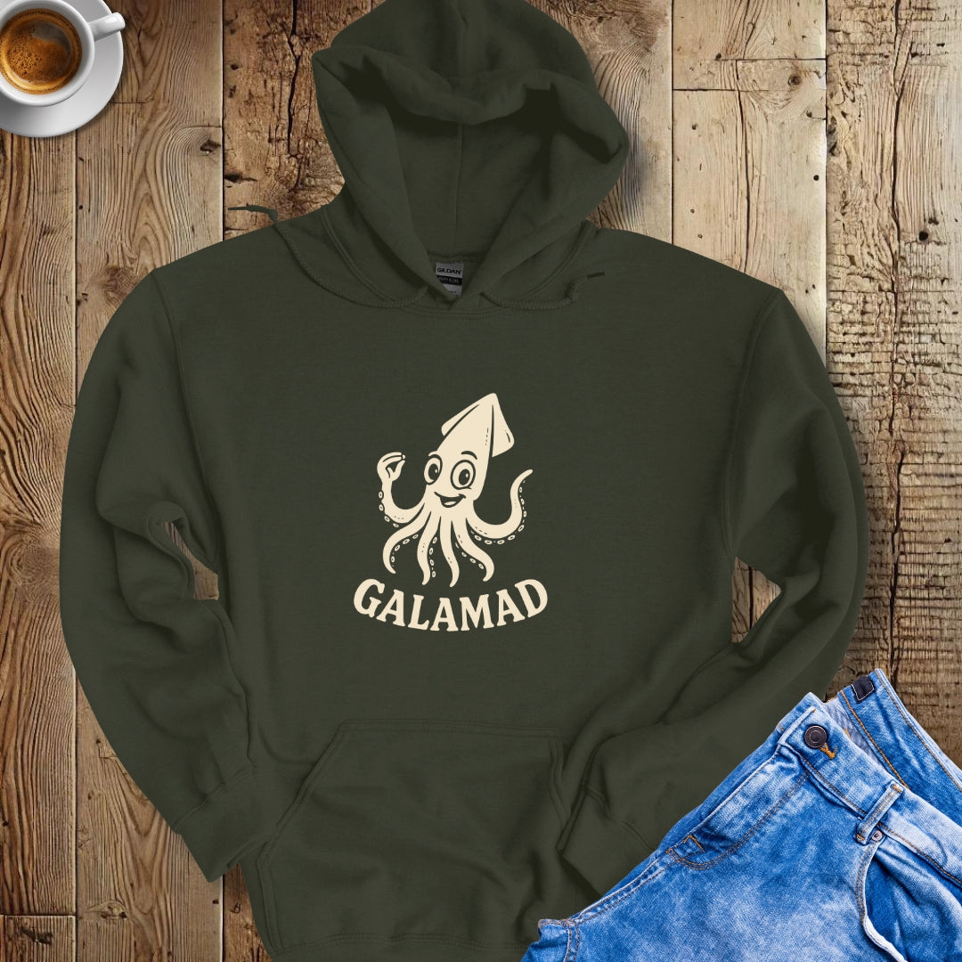 Galamad Calamari Squid Italian Hand Hoodie Sweatshirt