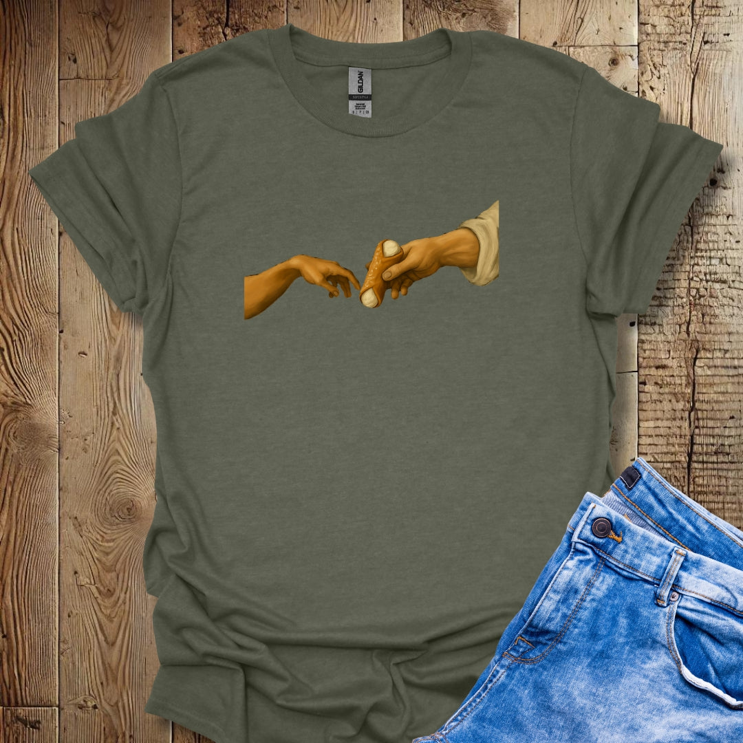 Creation of Adam Michelangelo Cannoli Unisex T-shirt