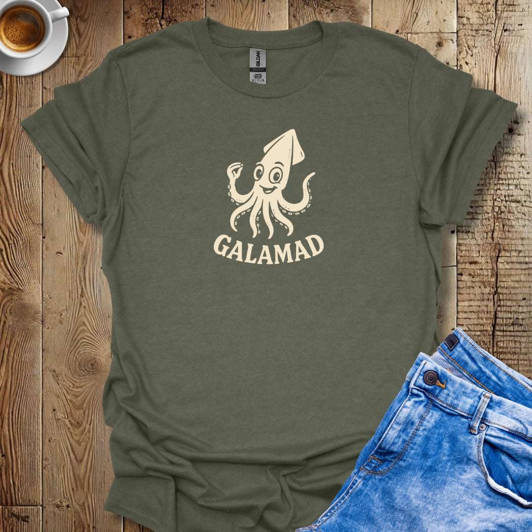 Galamad Calamari Squid Italian Hand Gesture T-shirt