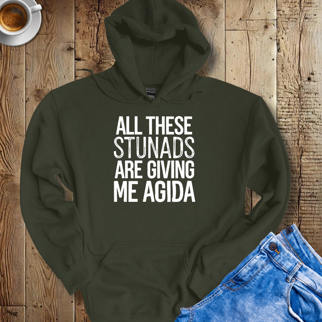 All These Stunads Are Giving Me Agida Hoodie Sweatshirt