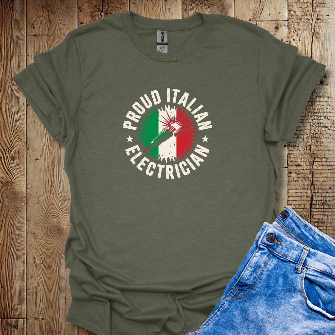 Proud Italian Electrician T-shirt