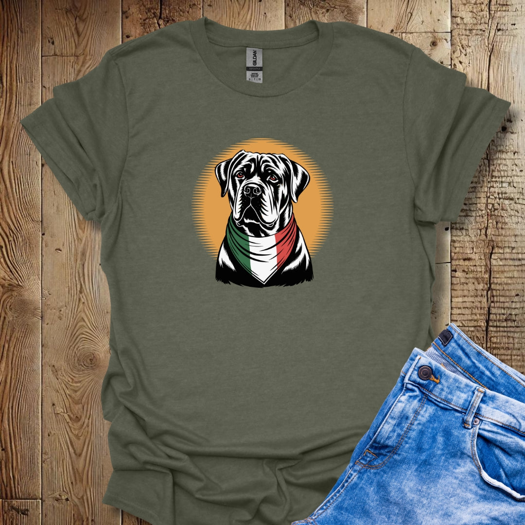 Cane Corso Italian Flag Bandana Unisex T-shirt