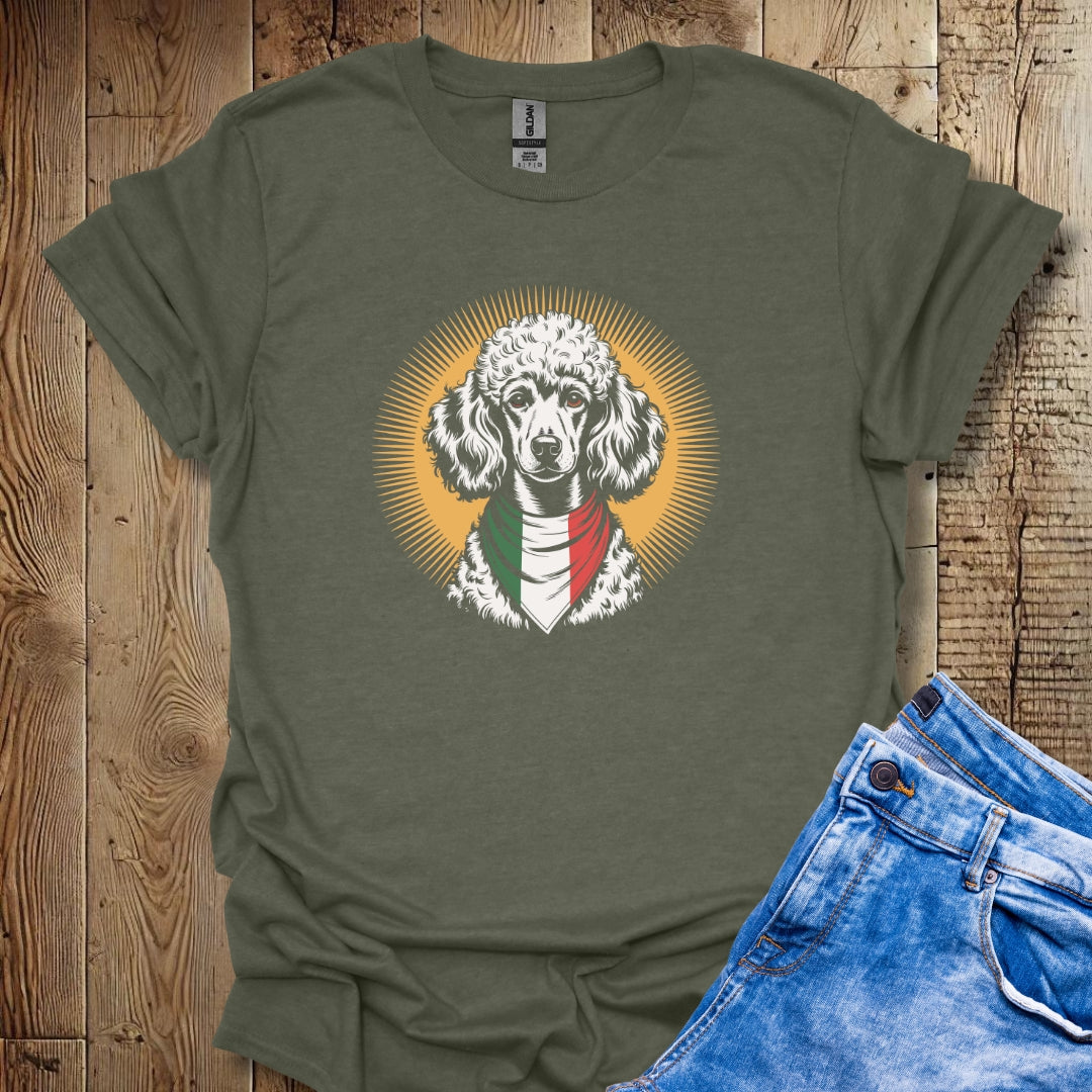 Poodle Italian Flag Bandana Unisex T-shirt
