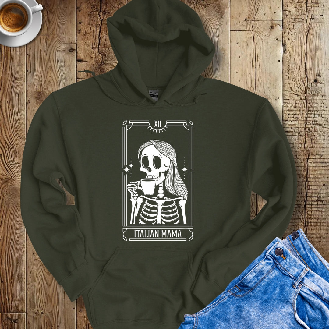 Italian Mama Tarot Card Hoodie Sweatshirt