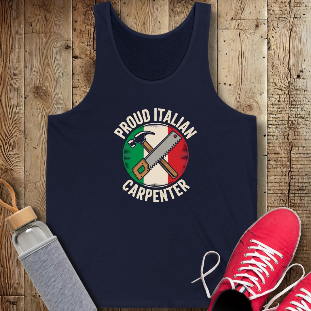 Proud Italian Carpenter Unisex Jersey Tank