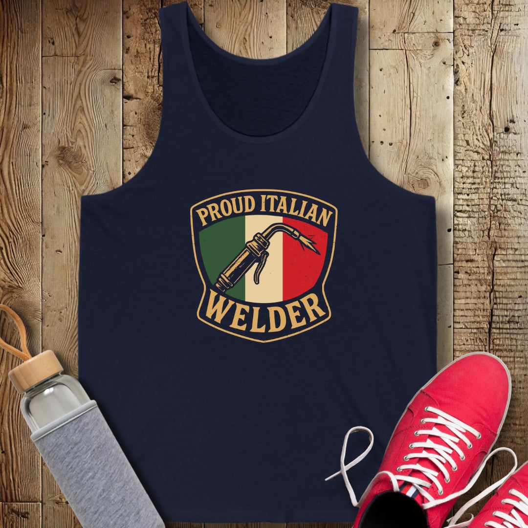 Proud Italian Welder Unisex Jersey Tank