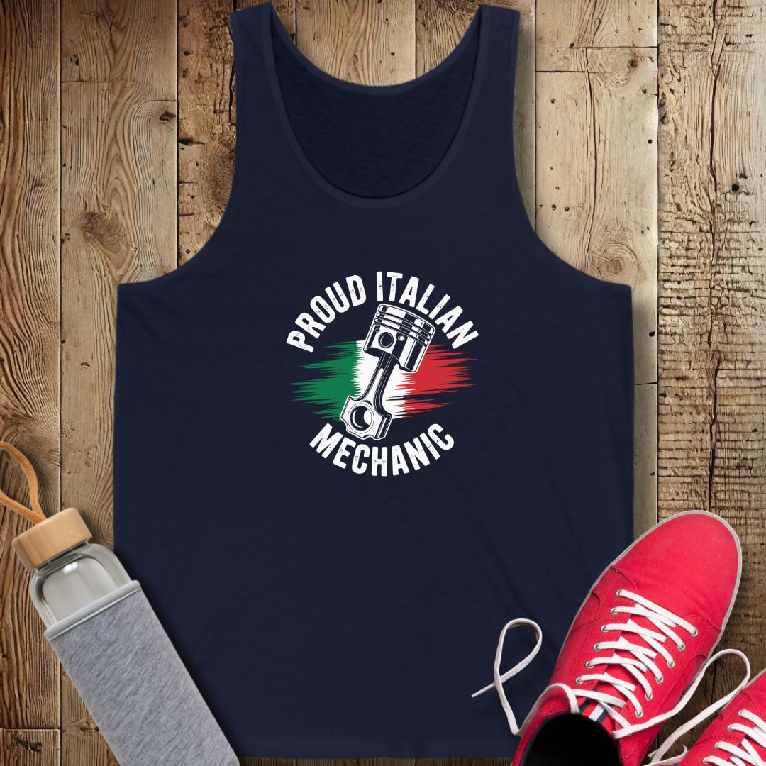 Proud Italian Mechanic Unisex Jersey Tank
