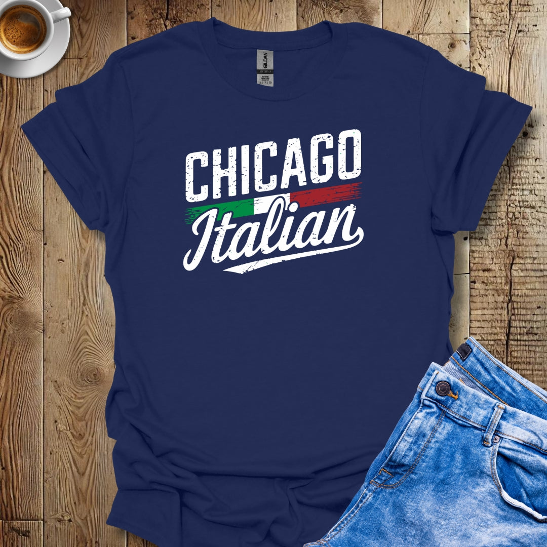 Chicago Italian with Flag T-shirt