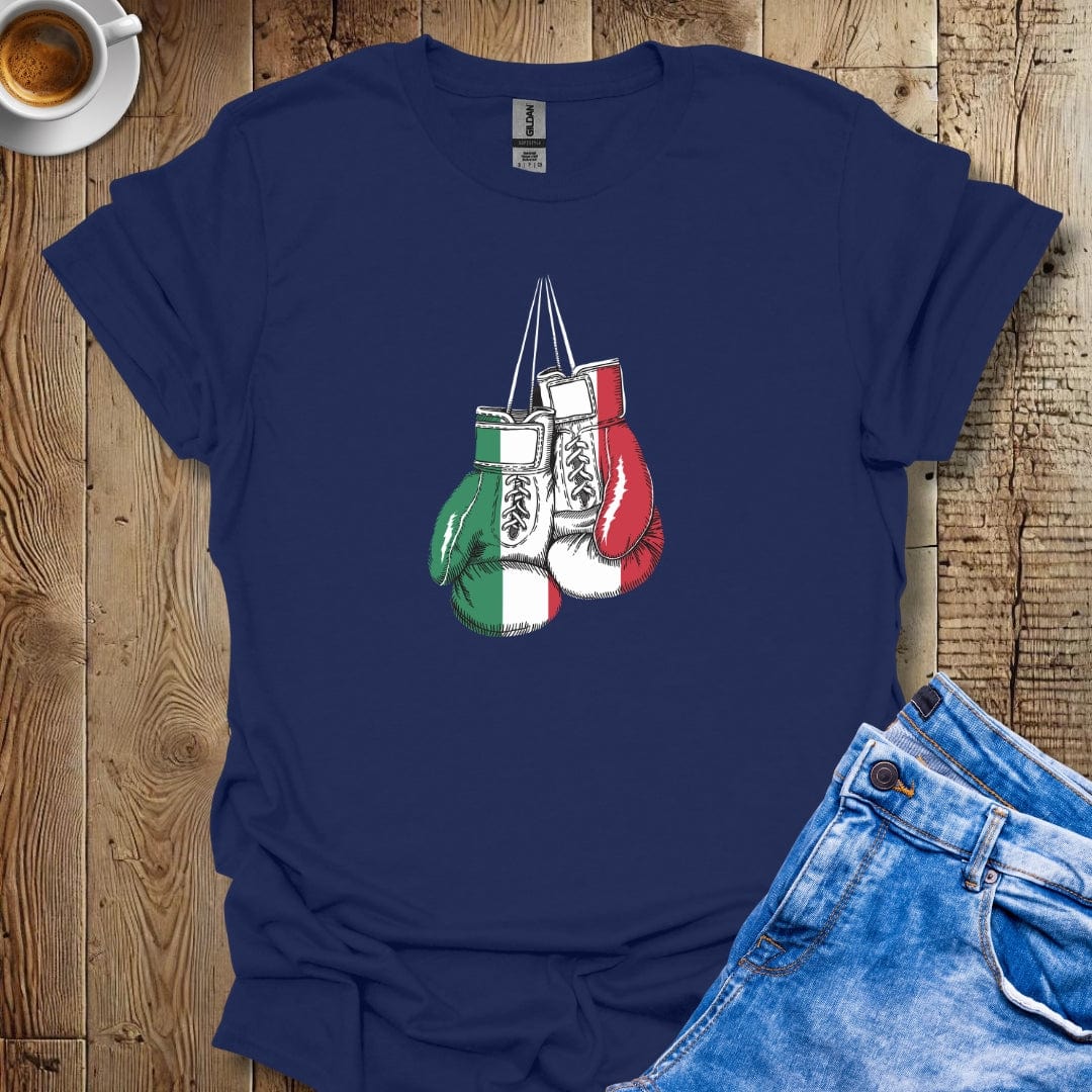 Italian Boxing Gloves Flag T-shirt