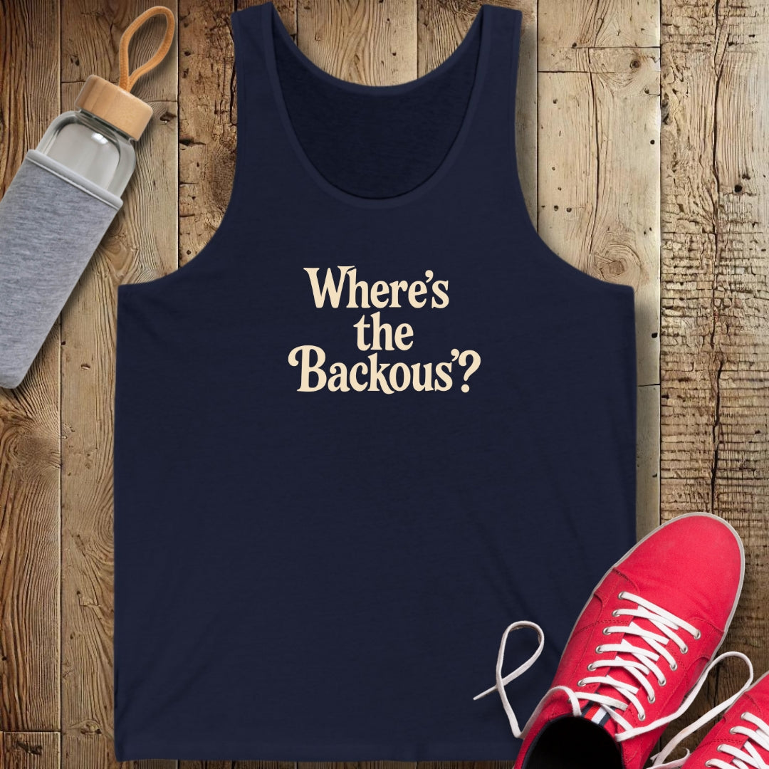 Where's the Backous Unisex Jersey Tank