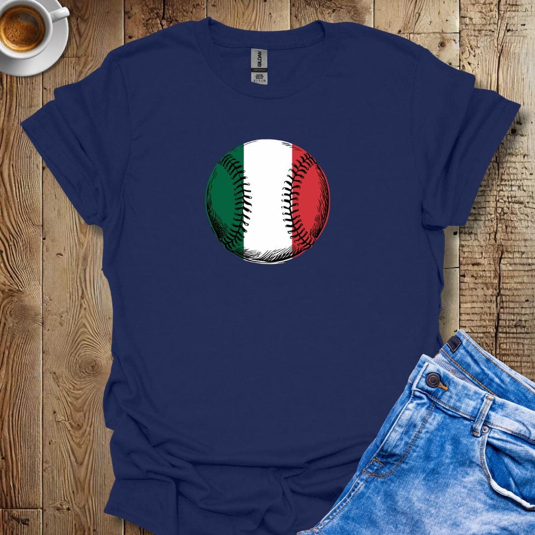 Italian Flag Baseball T-shirt