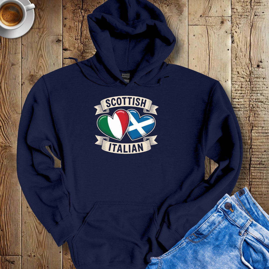 Half Scottish Half Italian Hoodie Sweatshirt
